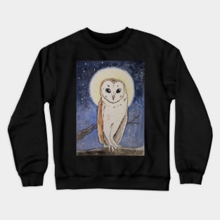 Owl and the moon Crewneck Sweatshirt